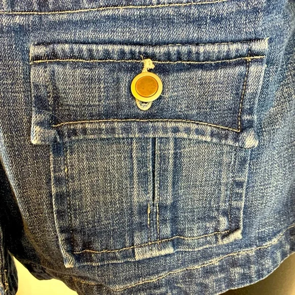 Motto unique MOTO style Jean Jacket, Size Small - Picture 5 of 8